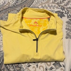 Tommy Bahama Sunny Yellow Quarter-Zip Pullover